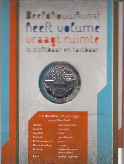 Beschrijving: 5 Euro SCULPTURE ORIGIN.PACKACE